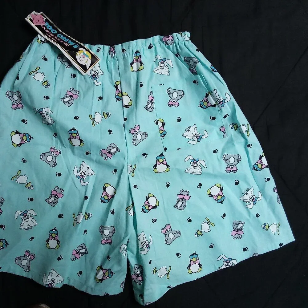 NWT Deadstock Vintage 80s Zoo Crew Shorts